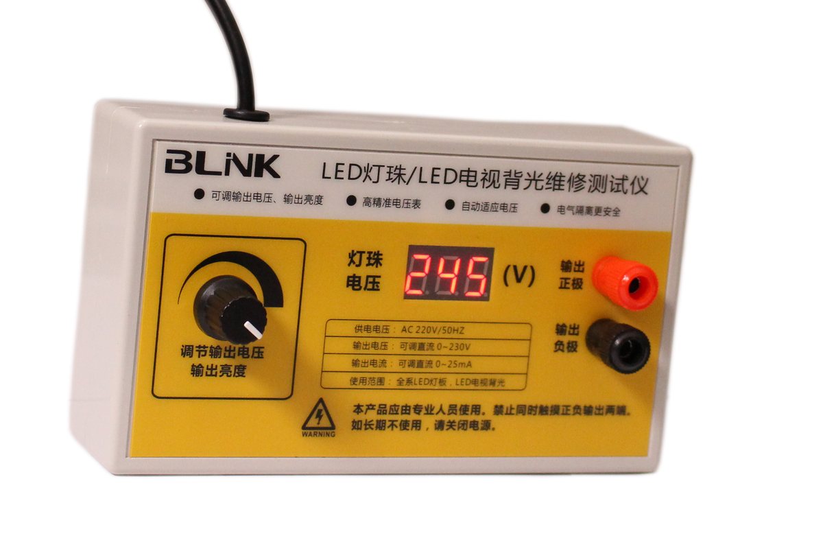 CA250 tester on a bench showing bead voltage